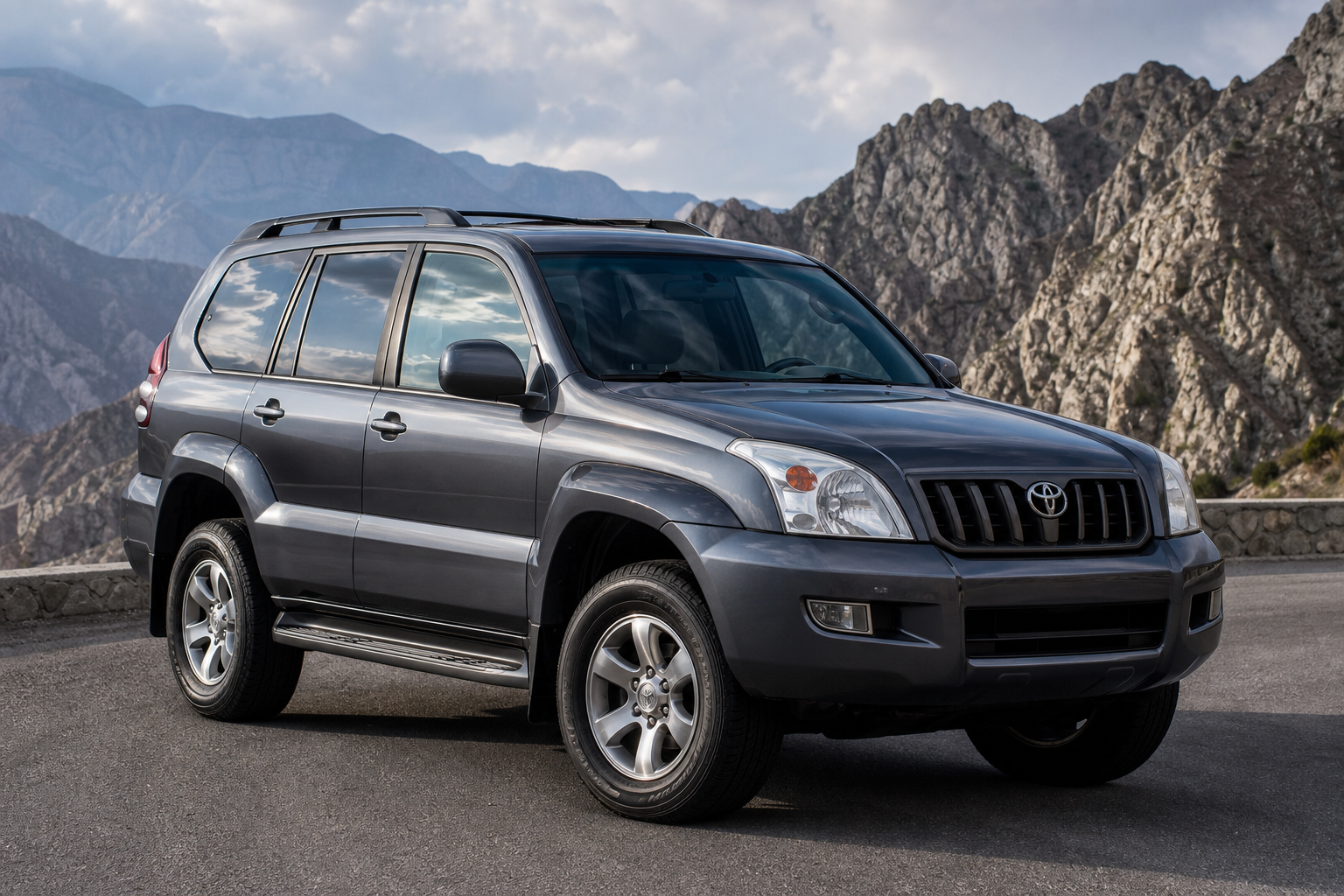 2003 Gun Metallic Toyota Land Cruiser Prado