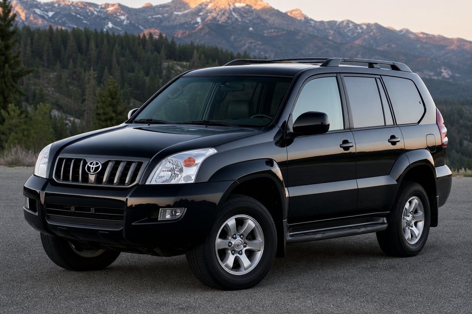 2005 Black Toyota Prado NCP
