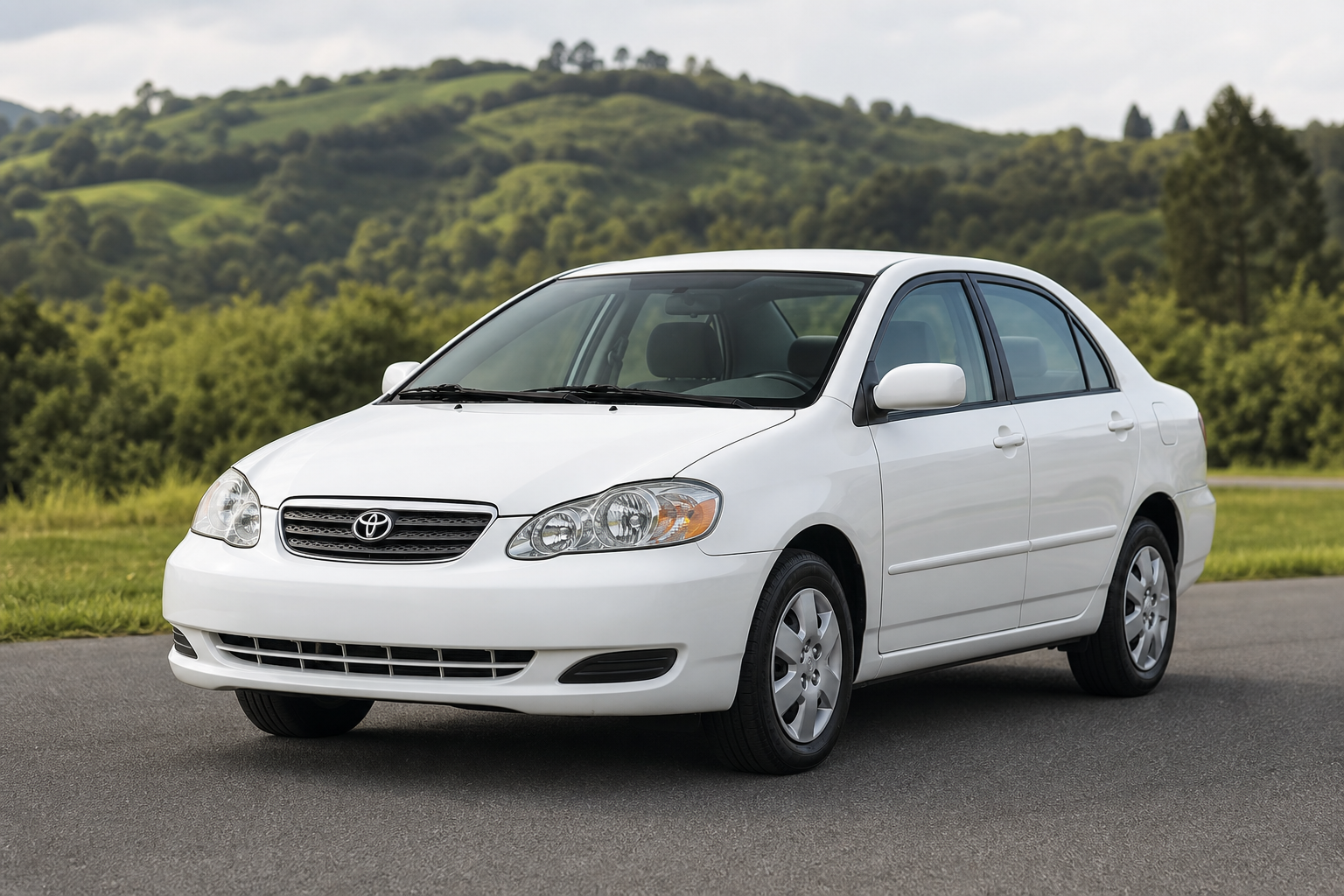 2005 White Toyota AC Saloon